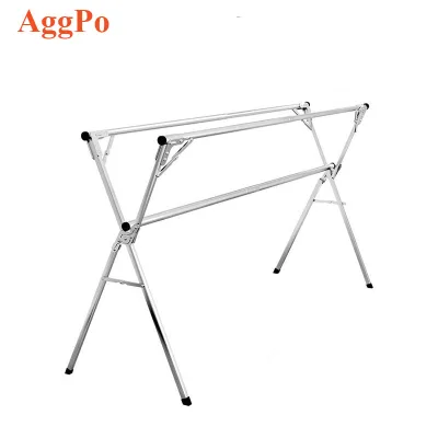 Load Capacity Clothing Garment Racks Heavy Duty Double Rails Adjustable Collapsible Clothes Rack
