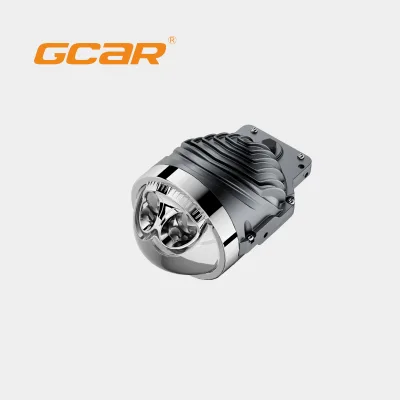 GCAR Variable Color Driving Lamp 3" F5 Tricolor Double Laser Bi Led Ip67 Waterproof High Penetration Auto Lighting Replacement