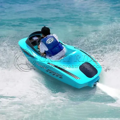 Factory Direct Sale Durable PE Karting Boat for Water Fun | Electric or Manual Option Available for Sale