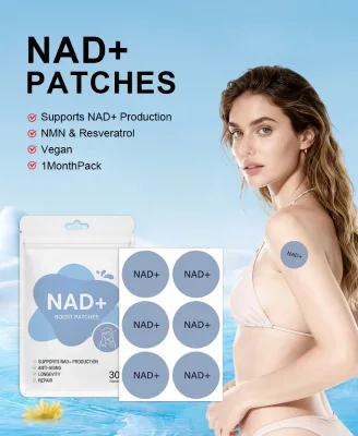 Transdermal Energy Patch with Herbal Extracts, Hypoallergenic, CE Certified NAD Patch