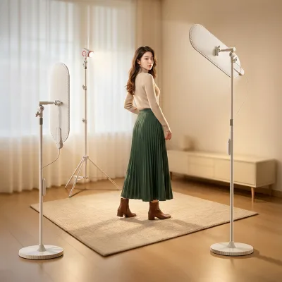 Top-ranking Products K33 Adjustable Floor Beauty Light 1.95M Standing Fill Light with OLED Display Ra95 Studio Lamp for Creator