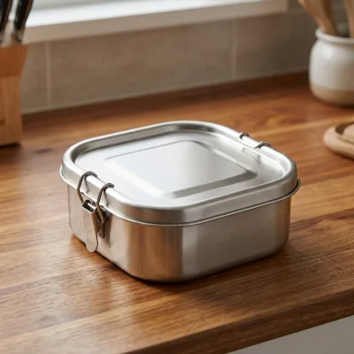 Breakfast Lunch Prepare Food Storage Square Shape Children School Bento Lunch Box