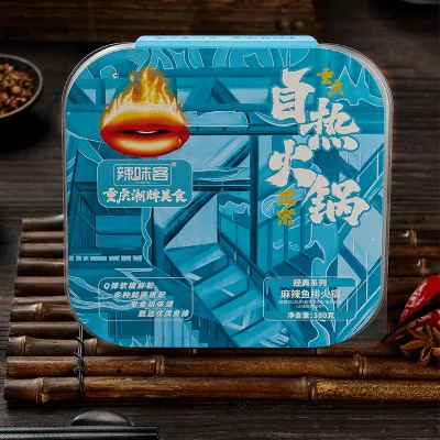 Wholesale High Quality Laweike 380g Fish Steak Hot Pot Chongqing Spicy Hot Pot Self-heating Instant Hot Pot