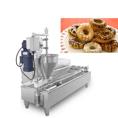 New High-quality Doughnut Frying Production Line Small-Scale Commercial Batter Quantitative Forming Machine Corn Flour Automatic