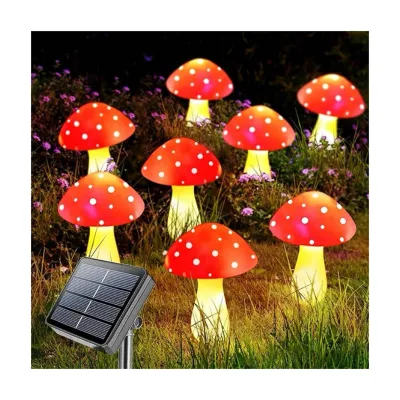 Mushroom Solar Lights IP67 Waterproof Garden Decorations Solar Lights Outdoor Landscape Garden Solar Power Lights