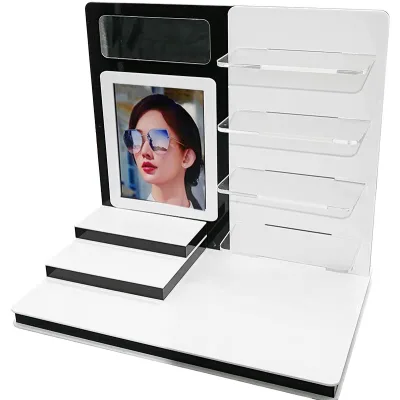 Modern Acrylic Sunglasses Display Rack for Eyewear Stores for Modern Eyewear Displays