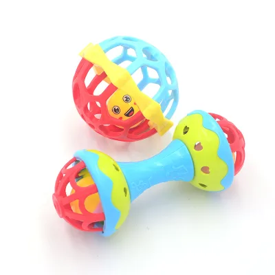 Soft Early Educational Plastic Toy for Newborns and Toddlers Baby Grasping Musical Rattle Shaker Teether Rattles Gift