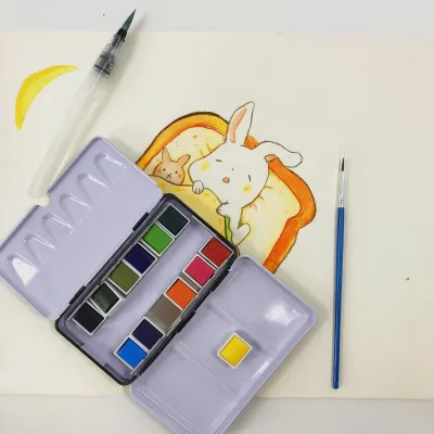 Mini Travel Watercolor Kit Watercolor Paint Set