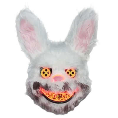 Halloween Costume Cool Masquerade Personality Scary Rabbit FaceMask , Evil Bunny FaceMask for Kids
