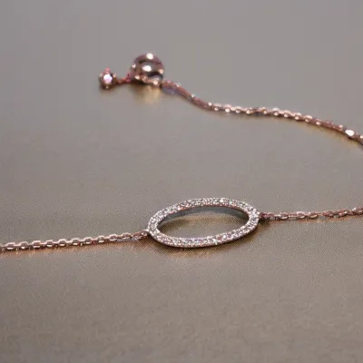 Customizable 18K Gold Lab Grown Diamond 925 Silver Chain Bracelet Adjustable Letters New Design Waterproof Fine Jewelry Gifts
