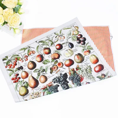 Waffle Tea Towel Set Quick-Dry Soft Absorbent Square Pattern Customizable Daily Home Use Kitchen Drying Cleaning Tea Towels