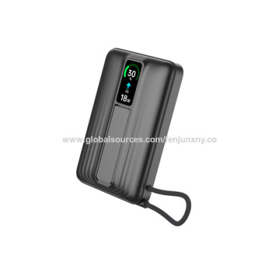 Customized wireless power bank with power cable 10000mAh