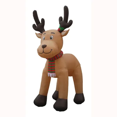 HOT SALE Waterhan PVC INFLATABLE ELKS 90CM/Custom Size 2-Color UV/Silk Screen Printing CHRISTMAS PARTY HOME DECOR LOW PRICE