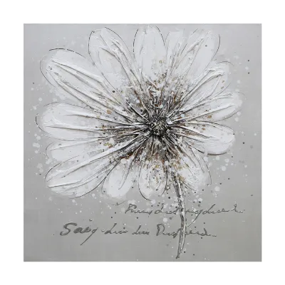 Hand Painted Acrylic Contemporary Art Still Life Flowers Wall Art Oil Painting on Canvas Still Life for Home Decoration