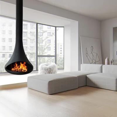 Hanging Fireplace OEM Service Available Choose Your Size Color and Finish