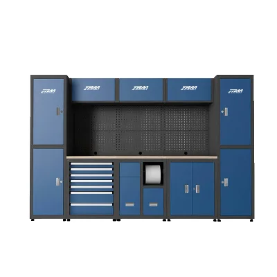 Combined Metal Tool Cabinet with Multi-Functional Workbench for Workshop