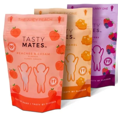 Custom Design Printed Flexible Gummy Packaging Stand up Pouch Zip Lock Mylar Bags With Circle Window