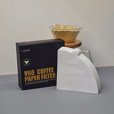 Compact & Convenient White V Cone Filters for Travel and Camping Coffee Filter Paper