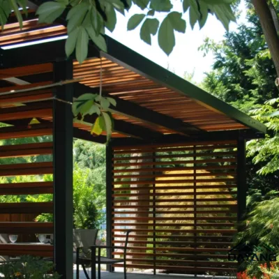 Multi-Functional Motorized Aluminum Gazebo, Retractable Roof Pergola for Courtyard Renovation & Outdoor Activity Space