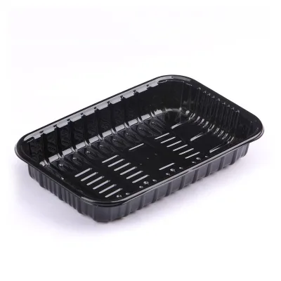 Custom Size PET Meat Packaging Box PET Plastic Tray for Fresh Meat Packaging