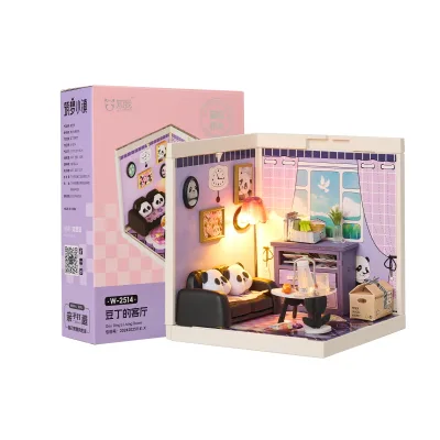 IIECREATE Super Dreammaker Mini 3D DIY Magnetic Puzzle Plastic Wood for Dollhouse Furniture Accessories Decoration Set Model Toy