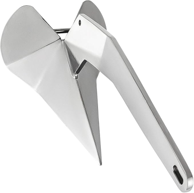 Boat Anchor 316 Stainless Steel Delta-Style Anchor, Heavy Duty Triangular Anchor
