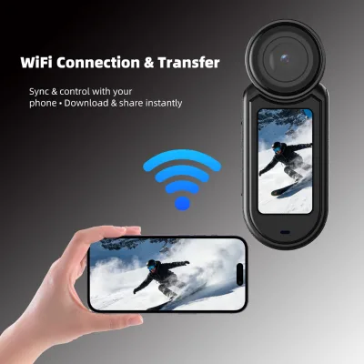 2026 TikTok Hot Selling Photography Hand Free 1080P Outdoor Sports Video Action Cam Vlogging Camera With Wifi Connection