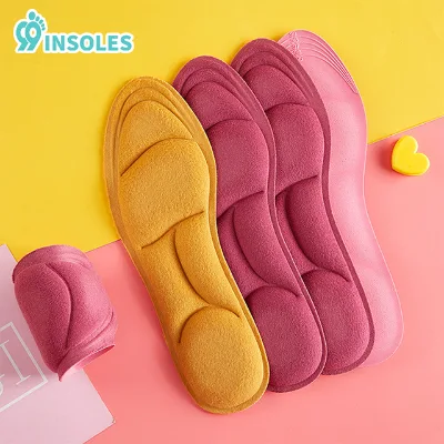 99insole Men's Heat EVA Insole Basketball Massage Jumping Shock Absorb Footprint Keep Warm Sponge Insole with Heel Pain Relief