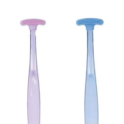 Multifunctional Tongue Scraper Reusable Silicone Tongue Scraper Brush Washable Tongue Cleaning Tool Fresh Breath Oral Hygiene