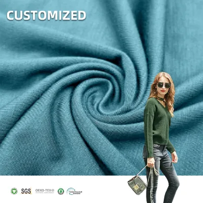 For Knitted 95% Viscose 5% Spandex Stretch Plain Lightweight Jersey Fabric for Underwear Garment Dress