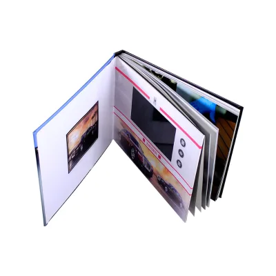 Multi-page Paper Video Book Custom LCD Video Brochure for Real Estate Marketing Branding Promotion Advertising Accessory