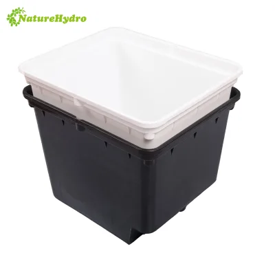 Greenhouse Plastic Tomatoes Pepper Grow Pots Dutch Bucket with Siphon Elbows