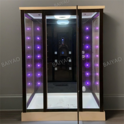 Contemporary Girl Steam Sauna Bath Design Shower Room Whirlpool Massage Luxury Indoor Steam Combination Room