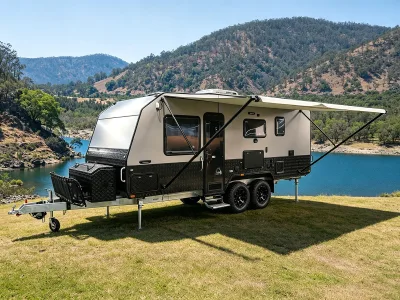 EcoCampor 22FT Family Touring Caravan with Bunk Bed Layout