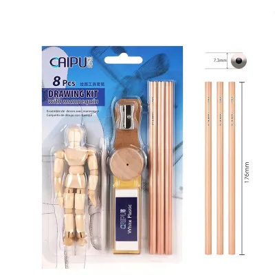 New Design Sketch Pencil Eraser Sharpener Sketching Kit for Drawing