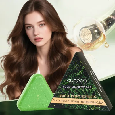 Private Label Augeas Hair Care Treatment Shampoo Bar Herbal Oil Control Solid Shampoo Soap