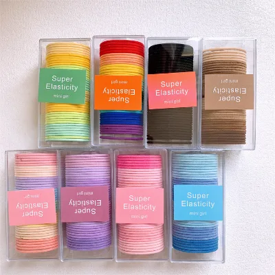 48pcs Pack Hair Ties Colorful Hair Ties for Women Simple Hair Ties Bracelet