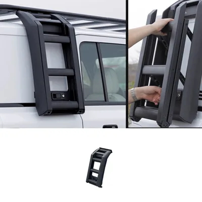 For Chery ICAR 03 Jaecoo J6 Roof Rack Platform Kit Off-Road Aluminum Cargo Carrier with Side Ladder Overlanding Modification Set
