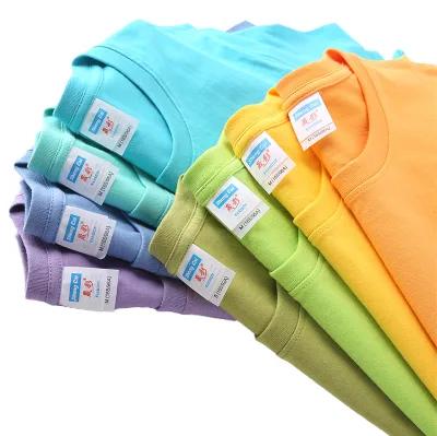 High Quality 100% Cotton Jersey Casual Eco-Friendly Breathable 200g Unisex Short Sleeve T-shirt Wholesale