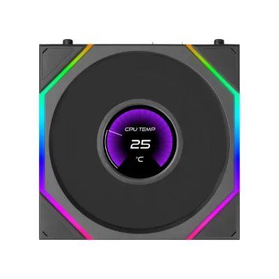 New Arrival UNI FAN TL FLEX TLLCD120-1B/W 120mm Modular Reverse Blade Fan LCD Display 3Pin Fluid Bearing ARGB LED Computer Case