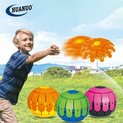 Kids Hot Selling Creative Gift Mini Flying Ufo Deformed Ball Disc Toy Kid Flying Ball Toy with Light
