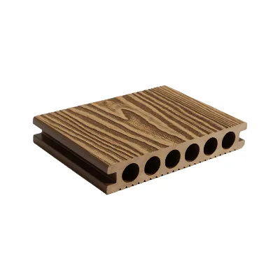 Free Sample Modern Anti-slip Waterproof UV Resistant Teak Color 140*23mm Composite Decking Flooring Garden Outdoor Coextrusion