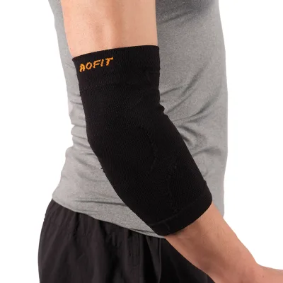 Shock Absorption Breathable Spandex/Nylon Compression Arm Brace Sleeve for Outdoor Sports-Quick Dry Seamless Unisex Adult