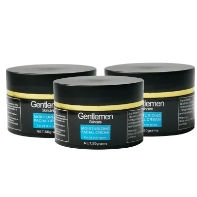 Gentlemen Strong Effective Hydrating Moisturizing Face Cream for Dry Skin OEM Brighten Nourishing Relieve Skin Facial Cream