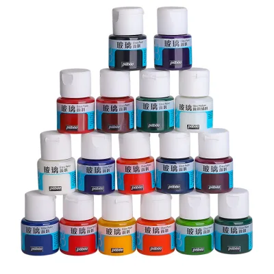 Professional Vitrea 24 Colors DIY Craft Glass Paint for Stained