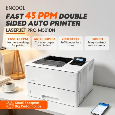 ENCOOL LaserJet Pro M501DN Multi-function Laser Printer USB Interface Automatic Duplex Wired Wireless A4 Size Monochrome 43ppm