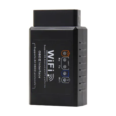 Black WIFI ELM327 V1.5 Mini OBD2 Car Diagnostic Scanner Code Reader Support Universal Cars Compatible for All OBD2 Protocols