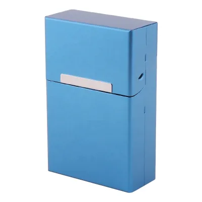 Erliao High Quality 20 Pcs Wholesale Hot Selling Luxury Fashion Cigarette Case Aluminium Openwork Magnetic Closure Square