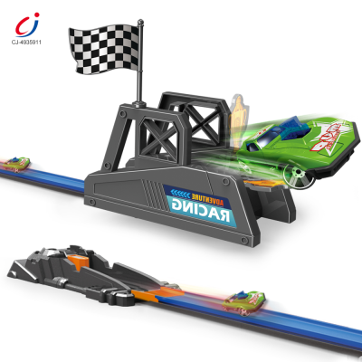 Chengji Toy Car Alloy Track Simulated Competitive Experience Cool Design Racing Vehicle Ejection Kid Race Track Car for Toddlers