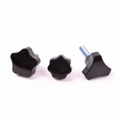 Flame Retardant Bakelite PA Nylon Plastic Knobs Star Type Locking Knob Shore 50-90 Hardness Customized Sizes Electrical Control